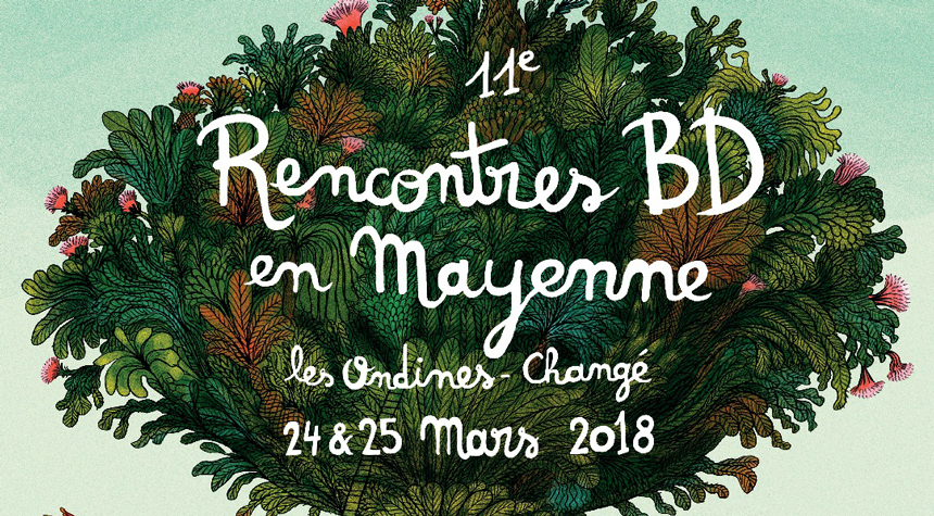 Affiche 11e rencontres BD en Mayenne