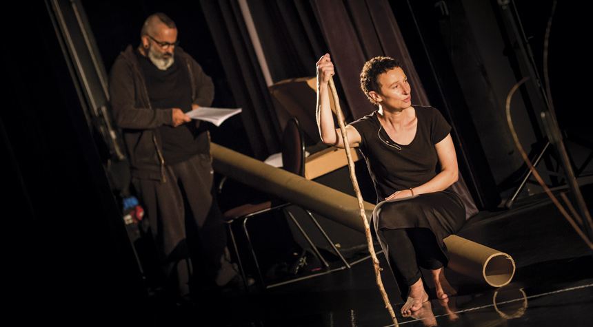 Denis Monjanel et Sandrine Monceau de la compagnie T'Atrium en résidence, © Florian Renault